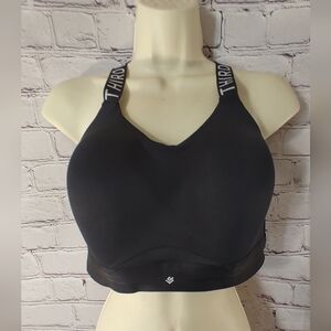 ThirdLove Kinetic High Impact Adjustable Black Wire Free Molded Cups Bra 40D